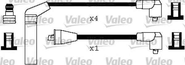 Fios de alta voltagem, kit 2750102A00 Hyundai/Kia