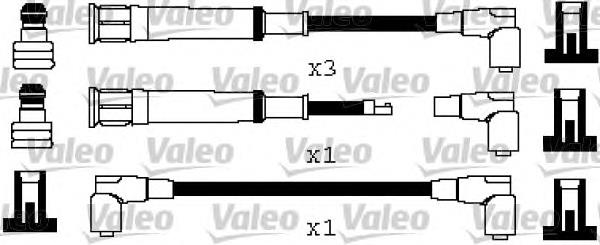 346577 VALEO Fios de alta voltagem, kit