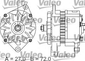 Gerador VALEO 437446 preço, a partir de 228,62 USD