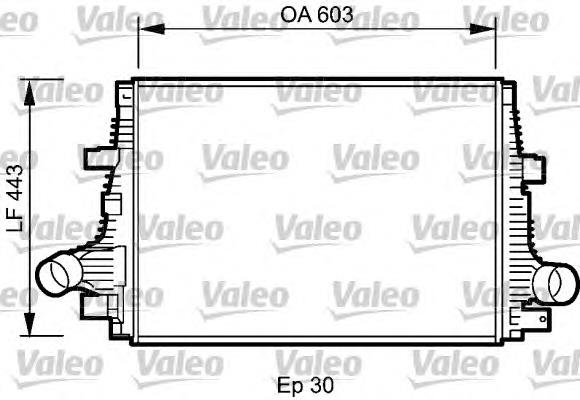 Radiador de intercooler Fiat/Alfa/Lancia 60692222