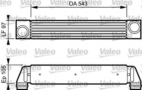 Radiador de intercooler CI79000P Mahle Original