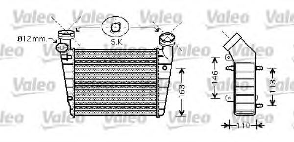 Radiador de intercooler 8D0145805B VAG