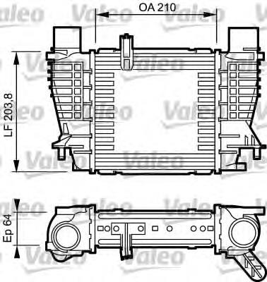 07093106 Frig AIR Radiador de intercooler