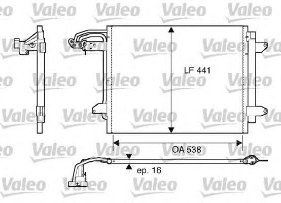 817806 VALEO Radiador de aparelho de ar condicionado