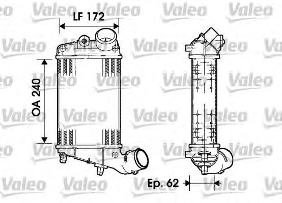 0051715999 Fiat/Alfa/Lancia Radiador de intercooler