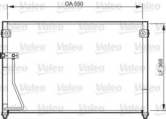 Radiador de aparelho de ar condicionado Mazda GE4T61480B
