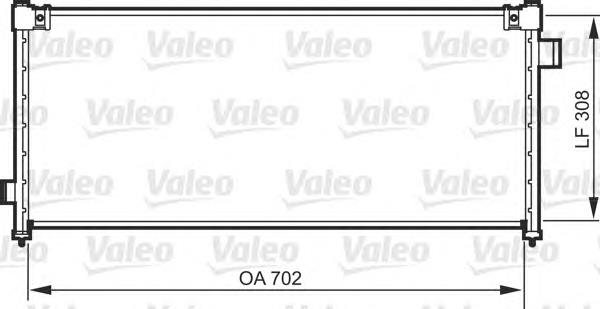 Radiador de aparelho de ar condicionado para Subaru Legacy BE, BH