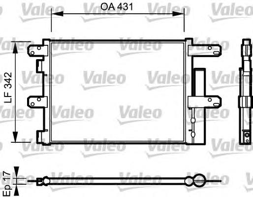 Radiador de aparelho de ar condicionado Iveco 504238741