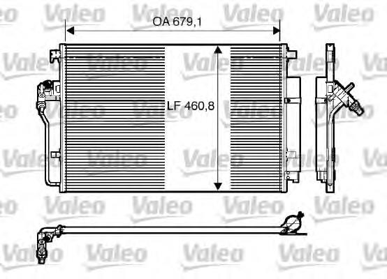 Radiador de aparelho de ar condicionado A9065000054 VAG