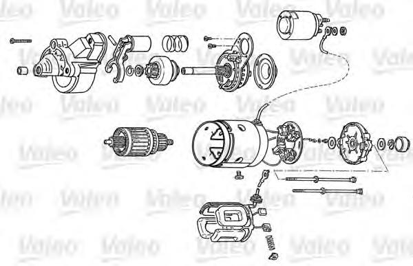 Motor de arranco 438200 VALEO