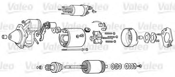 Motor de arranco D6RA104 Renault (RVI)