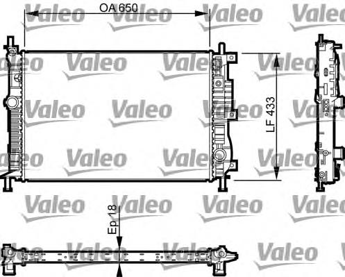 31R55058 Eaclima Radiador de esfriamento de motor