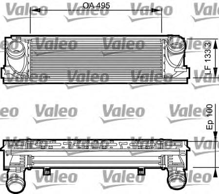 818261 VALEO Radiador de intercooler