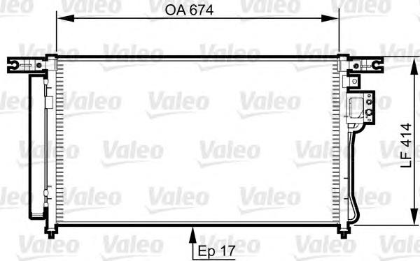 976062B000HCC Hyundai/Kia Radiador de aparelho de ar condicionado