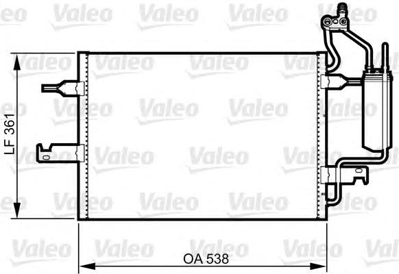 1850086 Opel Radiador de aparelho de ar condicionado