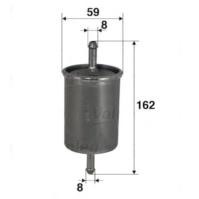 Filtro de combustível EX44649D Euroex