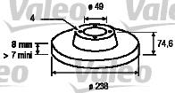 7700780077 Renault (RVI) Disco do freio traseiro