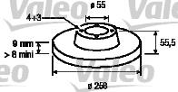 Disco do freio traseiro DP217C Japan Parts