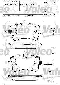 Compre 95B698451H VAG Sapatas do freio traseiras de disco
