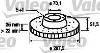 Disco do freio dianteiro ANR4582 Land Rover