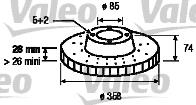 Disco do freio traseiro VAG 7L8615601D preço, a partir de 161,63 USD