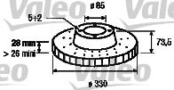 Compre 7L5615601G VAG Disco do freio traseiro