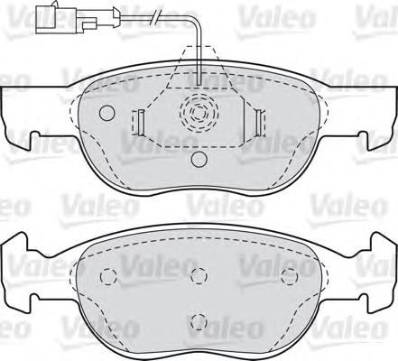 Sapatas do freio dianteiras de disco Fiat/Alfa/Lancia 77362170