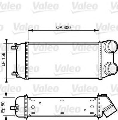Radiador de intercooler 9648402780 Peugeot/Citroen
