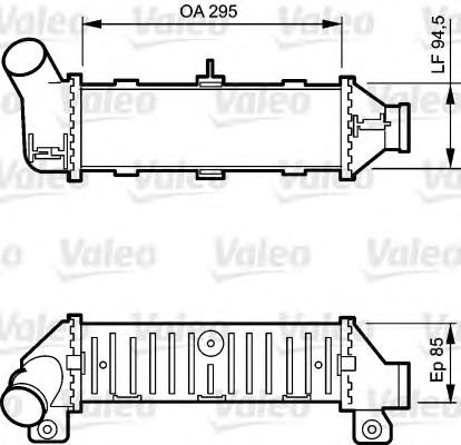 6K0145805 VAG Radiador de intercooler