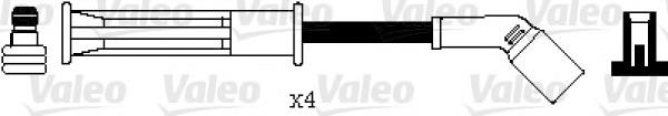 Fios de alta voltagem, kit 7700100590B Renault (RVI)