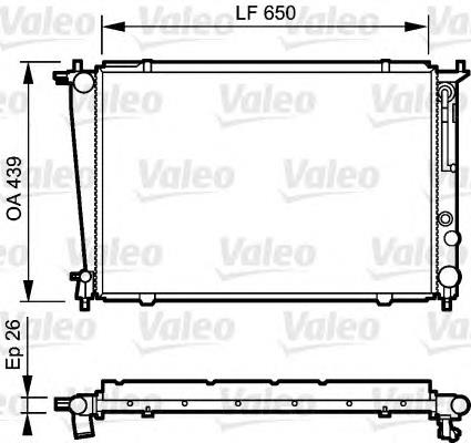 Radiador de esfriamento de motor 253104A100 Hyundai/Kia