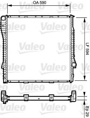 Radiador de esfriamento de motor 17117544669 BMW