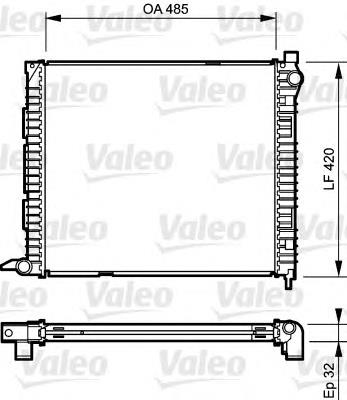 Radiador de esfriamento de motor Land Rover PCC000101