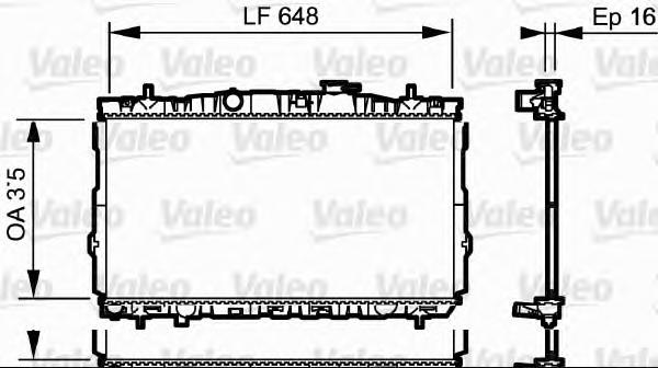 253102C106 Hyundai/Kia Radiador de esfriamento de motor