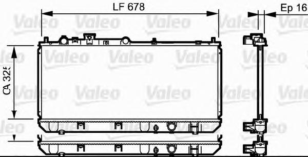 Radiador de esfriamento de motor Mazda ZL0115200D