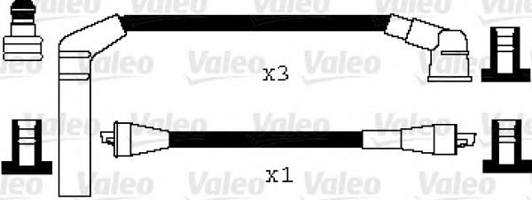 Fios de alta voltagem, kit 8091 NGK