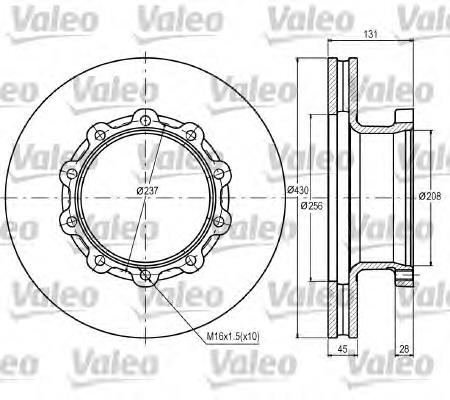 Disco do freio dianteiro Knorr-bremse K000810 preço, a partir de 159,60 USD