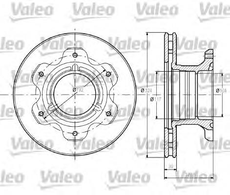 46393184 Iveco Disco do freio traseiro