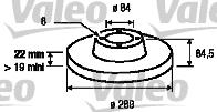 736023 Diesel Technic Disco do freio traseiro