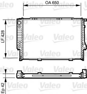 Radiador de esfriamento de motor BMW 17112244543