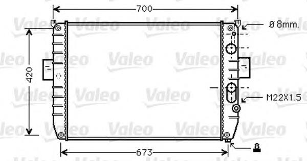 Radiador de esfriamento de motor 93818439 Iveco