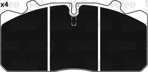 Compre 882230 VALEO Sapatas do freio dianteiras de disco