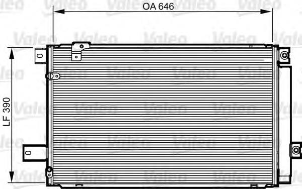 Radiador de aparelho de ar condicionado 884500F150 Toyota