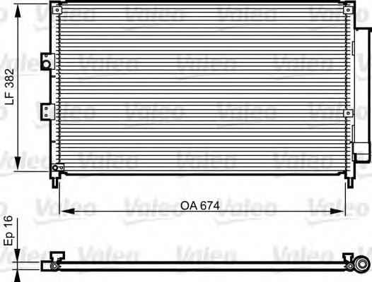 Radiador de aparelho de ar condicionado Koyorad CD080431