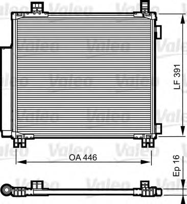 Radiador de aparelho de ar condicionado 940136 Nissens