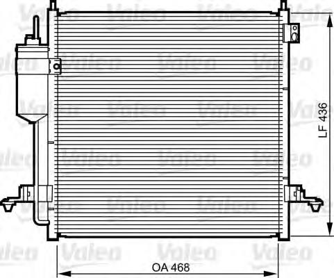 Radiador de aparelho de ar condicionado MN148282 Mitsubishi