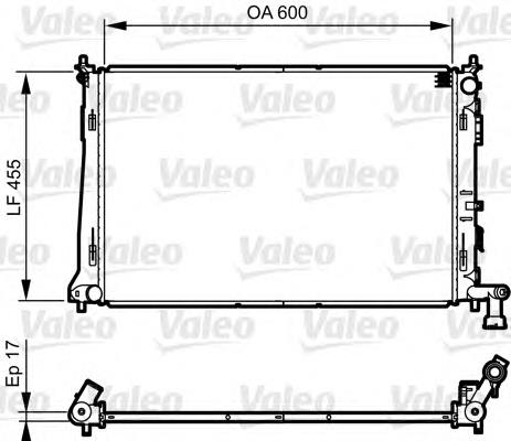 Radiador de esfriamento de motor Nissens 67075