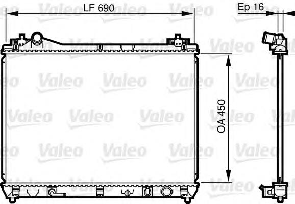 550105 NRF Radiador de esfriamento de motor