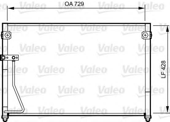 Radiador de aparelho de ar condicionado 8846028550 Toyota