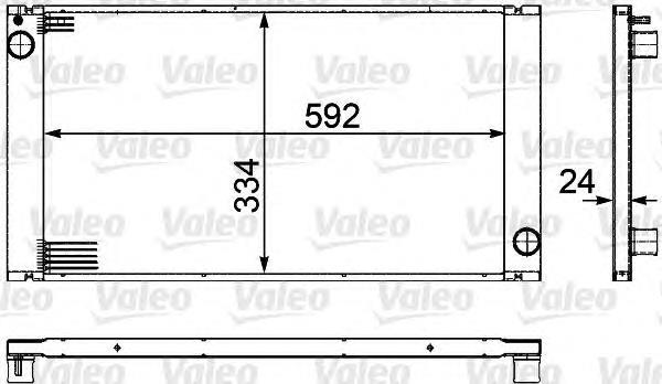Radiador de esfriamento de motor 735481 VALEO
